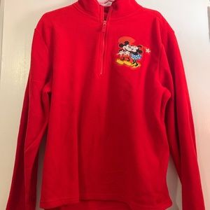 Mickey and Minnie Quarter Zip Fleece longsleeve